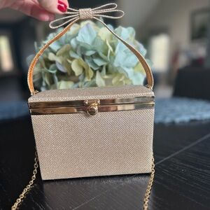 Gold Shimmer Evening Purse